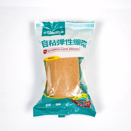 肌色の不織布の粘着弾性包帯